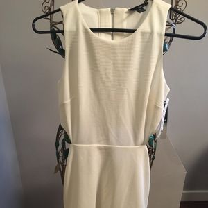 Aqua White Cutout Dress